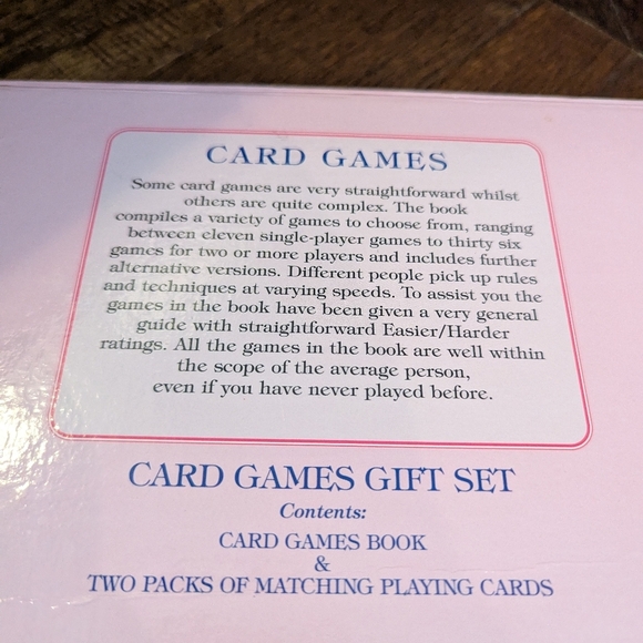 Vintage Card Games Gift Set  Includes Games Book & Playing Cards NIB - Picture 7 of 8